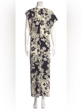 Toteme Black and Cream Slouch Dress